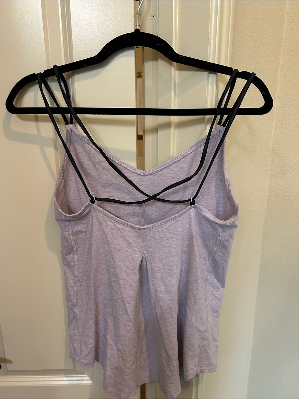 lululemon athletica Lavender Tank with Black Strappy Back